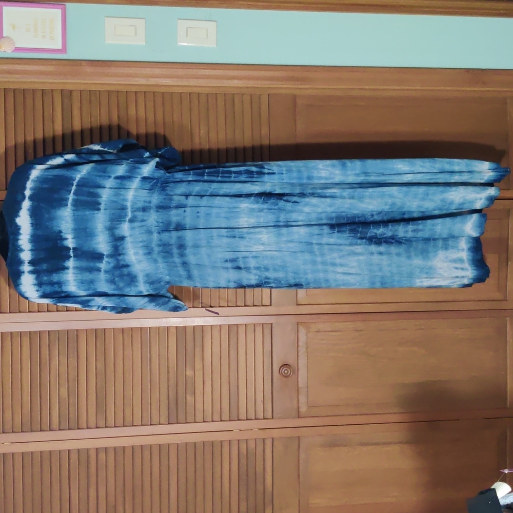 Boho tie dye kimono duster - Picture 6 of 7